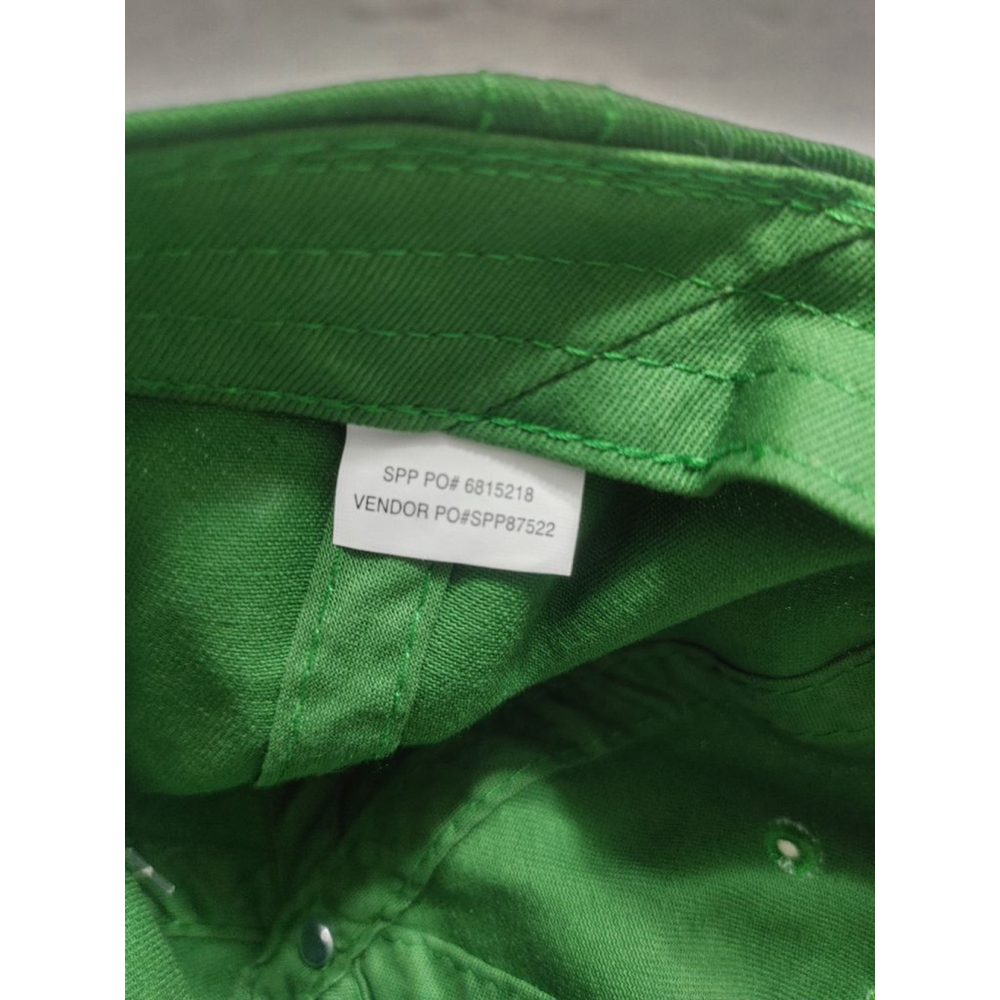 New! Men's John Deere Green Classic Cotton Low Profile Cap One Size - Picture 5 of 7